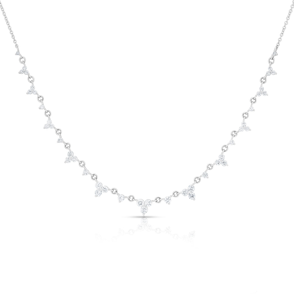 14KT White Gold Diamond Clara Necklace