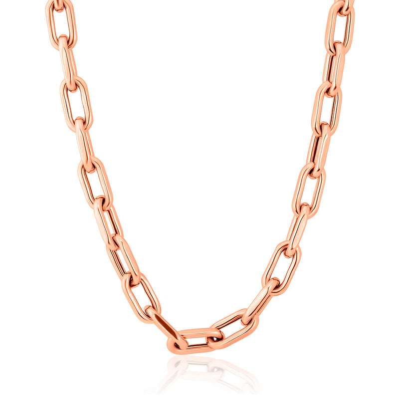 14KT Rose Gold 18" Chain Link Luxe Lillian Necklace