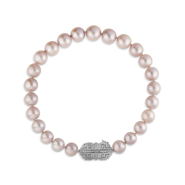 14KT White Gold Diamond Grey Pearl Alexandria Necklace – Anne Sisteron