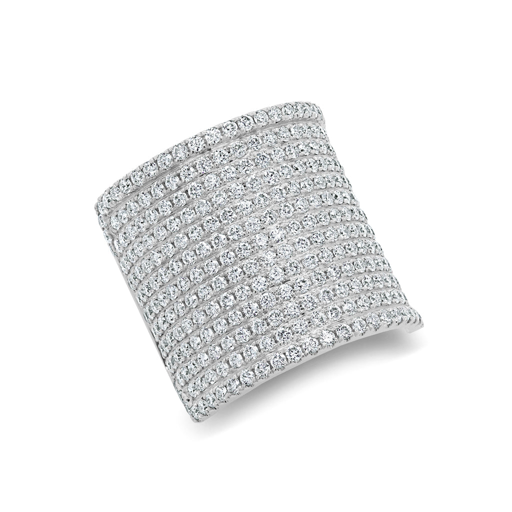 14KT White Gold Diamond Luxe Roma Ring