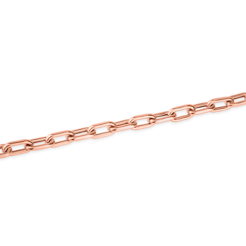 14KT Rose Gold Chain Link Luxe Lillian Bracelet